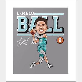 Lamelo Ball Charlotte Cartoon Posters and Art